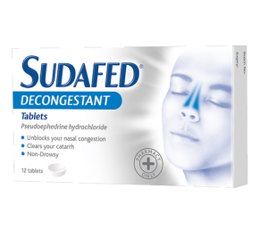 Sudafed Decongestant Tablets Non-Drowsy