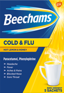 Beechams Cold & Flu Hot Lemon & Honey Sachets