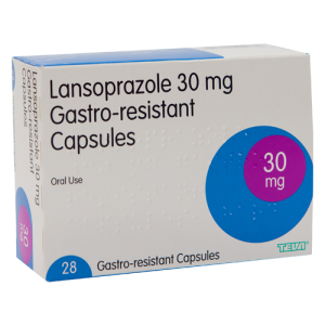 Lansoprazole 30mg capsules (pack of 28)