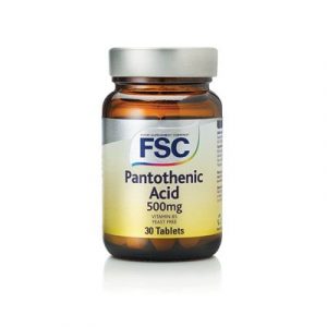 Pantothenic Acid (Vitamin B5) 500mg Tablets