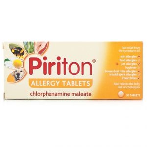 PIRITON ALLERGY TABLETS 4MG (30-60 PACK SIZE)