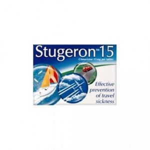 STUGERON TAB TRAVEL PACK 15MG (15-100 TABLETS)