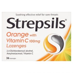 Strepsils Orange & Vitamin C