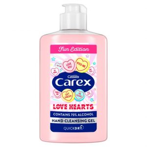 CAREX HAND GEL LOVE HEARTS
