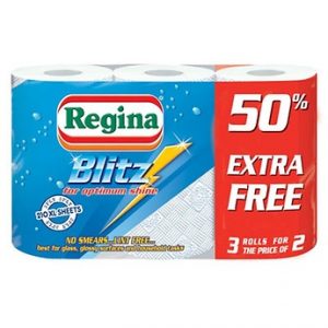 REGINA BLITZ KITCHEN TOWEL THREE PLY