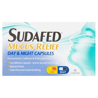 sudafed mucus relief day and night