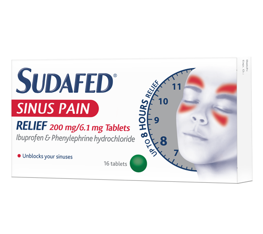 sudafed sinus pain relief