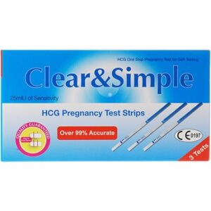 Clear & Simple Pregnancy Test Strips