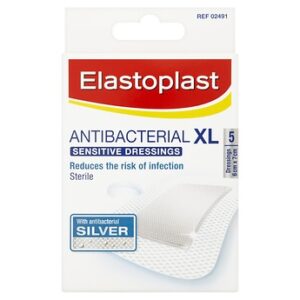 ELASTOPLAST ANTIBACTERIAL DRESSINGS XL SENSITIVE 6X7CM