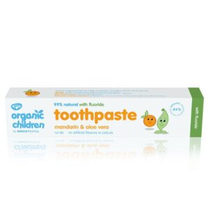 ORGANIC CHILDREN MANDARIN & ALOE VERA TOOTHPASTE 50ML – WITH FLUORIDE