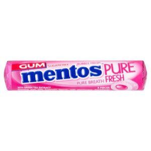 MENTOS SUGAR FREE SINGLE FILLED GUM BUBBLEFRESH