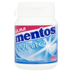 Mentos Gum White Sugar Free Peppermint
