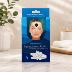 Vitacines Migraine Pain Reliever Tens pads (100% Compatible with Lloydspharmacy Migraine Pain Reliever Tens Pads)