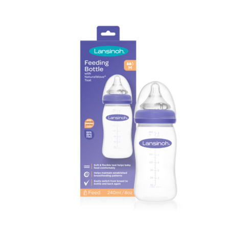 LANSINOH FEEDING BOTTLE WITH NATURALWAVE