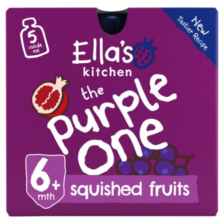 Ella’s Kitchen The Purple One Smoothie Multipack Baby Food Pouch 6+ Months 450g