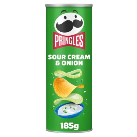 Pringles Sour Cream & Onion Sharing Crisps 185g