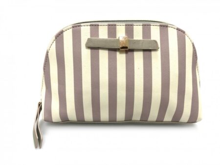 STRIPED CURVED TOP BAG