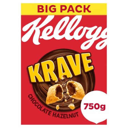 Kellogg’s Krave Chocolate Hazelnut Breakfast Cereal 750g