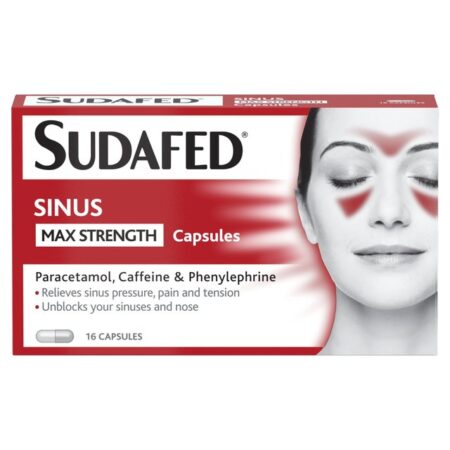 Sudafed Blocked Nose Sinus Capsules 16s