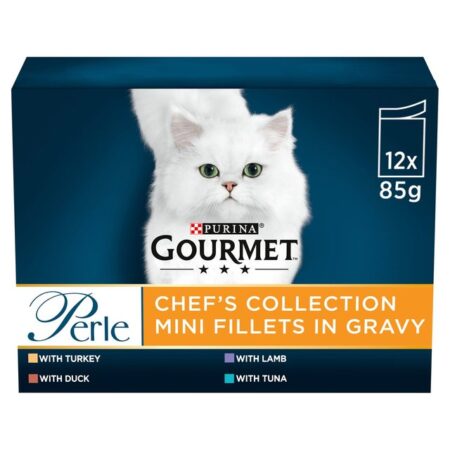 Gourmet Perle Chef’s Collection In Gravy Wet Cat Food 12 x 85g