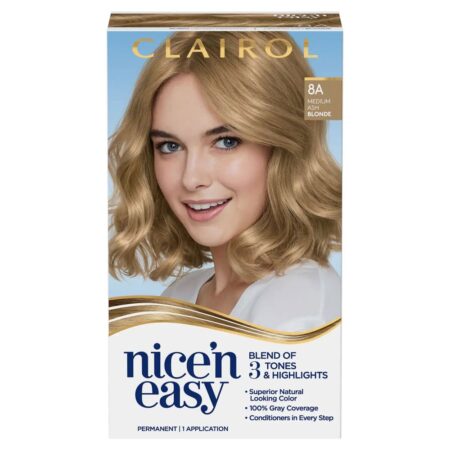 NICE N EASY MEDIUM ASH BLONDE 8A