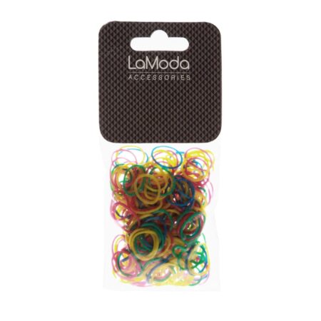 RUBBER HAIR BANDS ASSORTED COLOURS