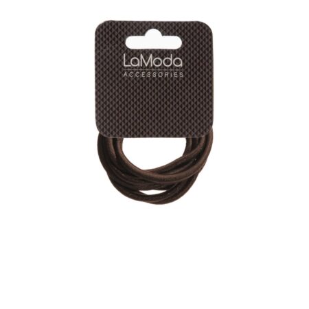 THICK BROWN PONYTAILERS 6PCS