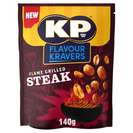 Kp Flavour Kravers Flame Grilled Steak Peanuts 140g
