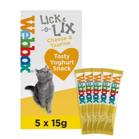 Webbox Lick-E-Lix Yoghurt With Cheese & Taurine 5 X 15g Sachets