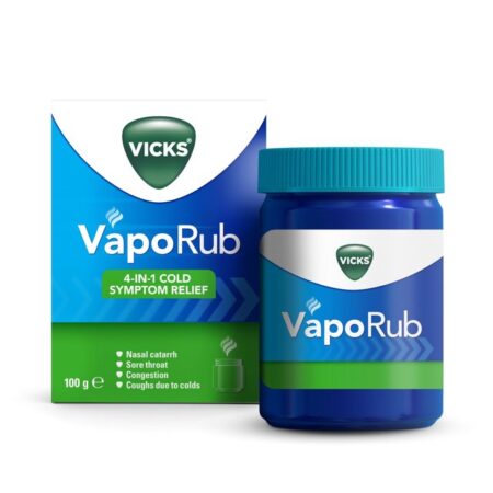 Vicks VapoRub Relief Of Cough, Cold Flu Like Symptoms Jar 100g
