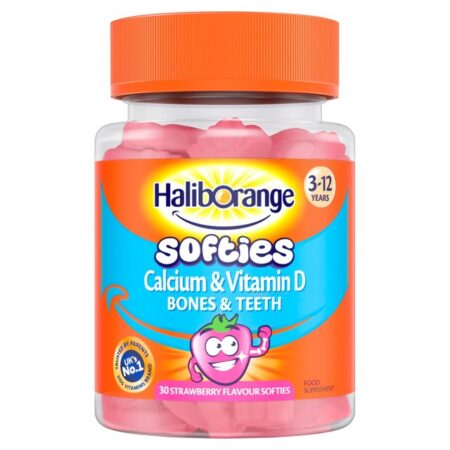 Haliborange Calcium & Vit D Softies 30’s Strawberry 30 per pack