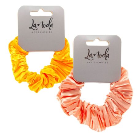 RUFFLED SATIN SCRUNCHIE