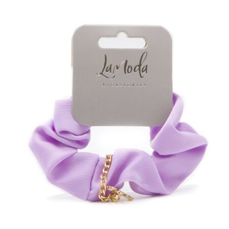 SATIN SCRUNCHIE WITH DIAMANTE