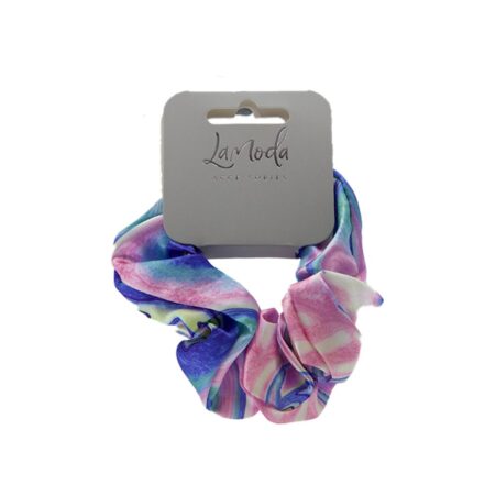 MARBLE SATIN SCRUNCHIE