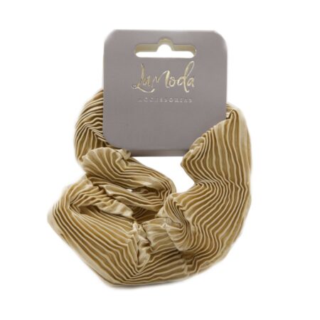 RIBBED SATIN SCRUNCHIE