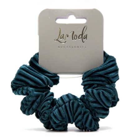 RIBBED VELVET SCRUNCHIES