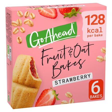 Go Ahead 6 Fruit & Oat Bakes Strawberry 210g