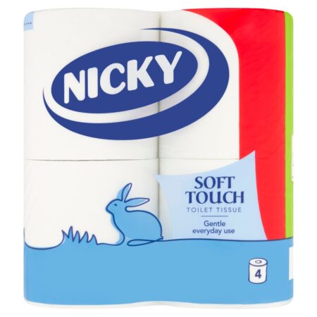 Nicky Soft Touch Toilet Tissue 4 pack