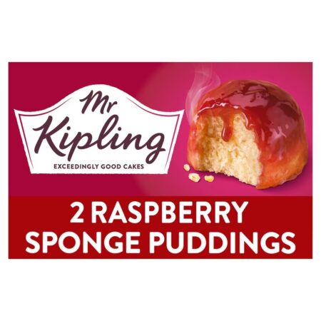 Mr Kipling 2 Raspberry Sponge Puddings 2 X 95g