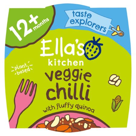 Ella’s Kitchen Organic Veggie Quinoa Chilli Toddler Tray Meal 12+ Months 200g