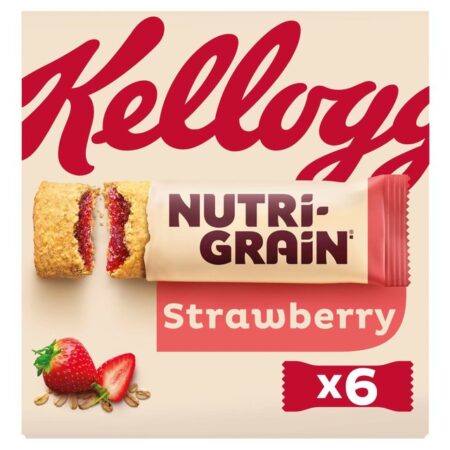 Kellogg’s Nutri-Grain Strawberry Snack Bars 6 x 37g
