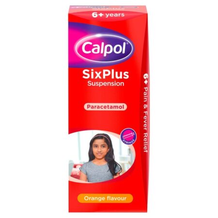 Calpol 6+ Sugar Free Strawberry Liquid Paracetamol 80ml