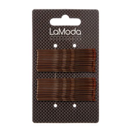 HAIR GRIPS LARGE BROWN