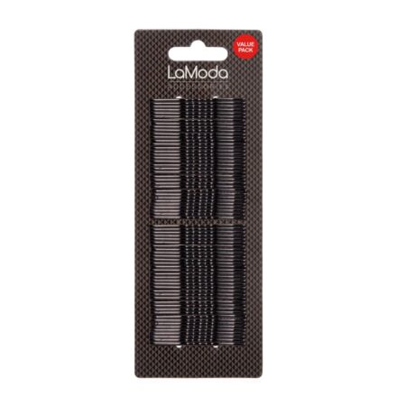 HAIRGRIPS MEDIUM BLACK BULK PACK 70PCS
