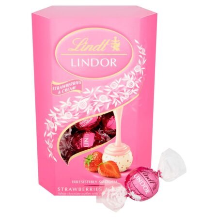 Lindor Cornet Strawberries & Cream 200g
