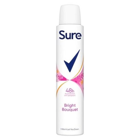 Sure Bright Bouquet Antiperspirant Deodorant Aerosol 200ml