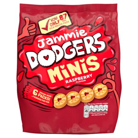 Jammie Dodgers Biscuit Mini 6 Pack 120g