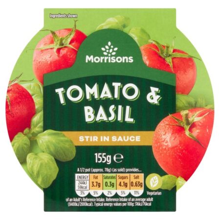 Morrisons Tomato & Basil Stir In Sauce 155g