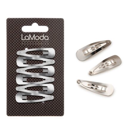 SILVER SLEEPIE HAIR CLIPS