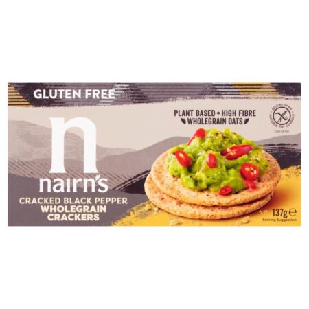 Nairn’s Gluten Free Cracked Black Pepper Crackers 137g